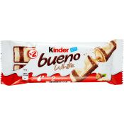 Chokladstycksak Kinder Bueno White 39g Ferrero.