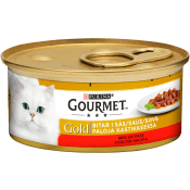 Kattmat Oxkött i Sås 85g Gourmet Gold.