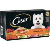 Hundmat Våtfoder Blandade Smaker 4-p 600g Cesar.