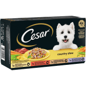 Hundmat Våtfoder Blandade Smaker 4-p 600g Cesar.