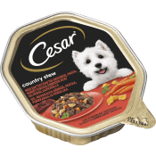 Hundmat Country kitchen mini fillets Oxkött pasta & morötter 150g Cesar.