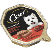 Hundmat classic terrine Oxkött & Lever 150g Cesar.