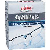 Rengöringsservetter Glasögon Optik Puts 30-p Sterling.