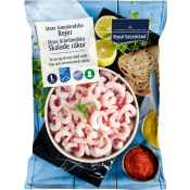 Räkor skalade Fryst 300g Royal Greenland.