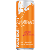 Energidryck Summer Edition Aprikos och jordgubbssmak 25cl Red Bull.