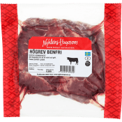 Högrev Benfri i bit ca 1kg Nyhléns Hugosons.