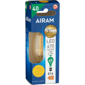 LED Filament C35 E14 470lm (40W) Dimbar Airam.