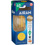 LED P45 827 470lm E27 FIL DIM 10-p Airam.