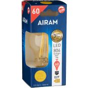 LED Filament A60 E27 806lm (60W) Dimbar 1-p Airam.