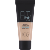 Foundation Fit me Matte & Poreless Natural Ivory 105 30ml Maybelline.