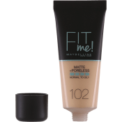 Foundation Fit Me Matte & Poreless Fair Ivory 102 30ml Maybelline.