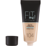 Foundation Fit Me Matte & Poreless Soft Ivory 104 Maybelline.
