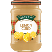 Lemon curd 340g Mackays.