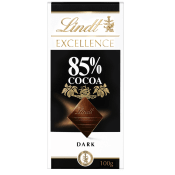 Chokladkaka EXCELLENCE 85% Kakao Mörk Choklad 100g Lindt.