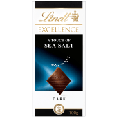 Chokladkaka EXCELLENCE Havssalt Mörk Choklad 100g Lindt.