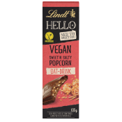 Chokladkaka HELLO Vegan Salt Popcorn Havremjölk 100g Lindt.