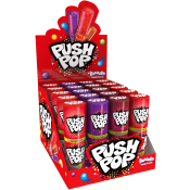 Karamellklubba Med Jordgubbsmak 15g Push Pop.
