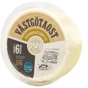 Västgötaost 31% ca 1kg Gäsene Mejeri.