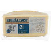 Hushållsost 26% ca 500g Gäsene Mejeri.