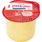 Hushållsost mild 26% ca 2,2kg ICA.