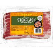 Stekfläsk Rimmat och Skivat 1kg Tulip.