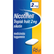 Nicotinell Tropisk frukt Medicinskt tuggummi 2mg 96-p.