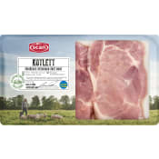 Kotlett Färsk från frigående gris 300g Scan.