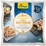 Wokstrimlor kyckling stekta Fryst 600g Kronfågel.