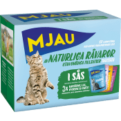 Kattmat Multibox Kött Fisk 12-p Mjau.