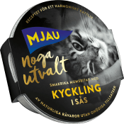 Kattmat Kyckling i sås Våt 85g Mjau.