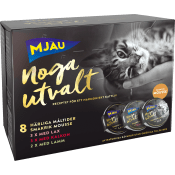 Kattmat Lax Kalkon Lamm 8-p 680g Mjau.