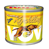 Hundmat Färs med Ris & kyckling 665g Vov.