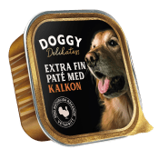 Hundmat Delikatesspaté Kalkon 150g Doggy.