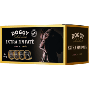Hundmat Delikatesspaté Nöt Lax 4-p Doggy Delikatess.