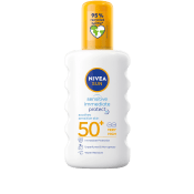 Solskydd Sensitive Immediate Protect Soothing Spray SPF50+ 200ml Nivea Sun.