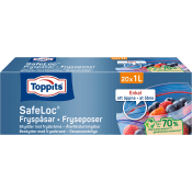 Fryspåsar med dubbelförslutning 1l 20st Toppits.