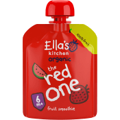 The red one Smoothie av blandade frukter Från 6m Ekologisk 90g Ellas Kitchen.