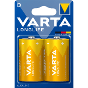 Batteri Longlife D 2-p.