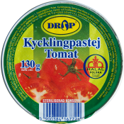 Kycklingpaté med tomat Halal 130g Drop.