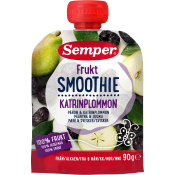 Smoothie Katrinplommon & Päron Från 6m 90g Semper.