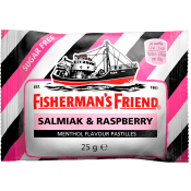 Halstablett Lakrits/Hallon Sockerfri 25g Fisherman´s Friend.