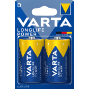 Batteri Longlife power D 2-p.