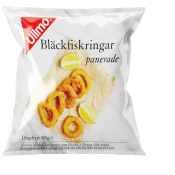 Panerade bläckfiskringar Fryst 400g Ullmo.