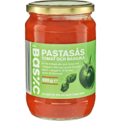 Pastasås Tomat & basilika 690g ICA Basic.