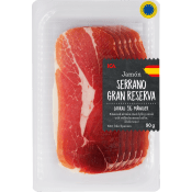Skinka Jamon gran reserva Lufttorkad 90g ICA.
