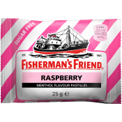 Halstablett Hallon Sockerfri 25g Fisherman´s Friend.