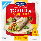 Tortilla Glutenfri 4-p 224g Santa Maria.