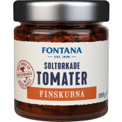 Soltorkade Tomater Finskurna 180g Fontana.