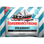 Halstabletter Spearmint Sockerfri 25g Fisherman's Friend.
