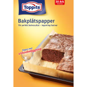Bakplåtspapper 30 ark Miljömärkt Toppits.